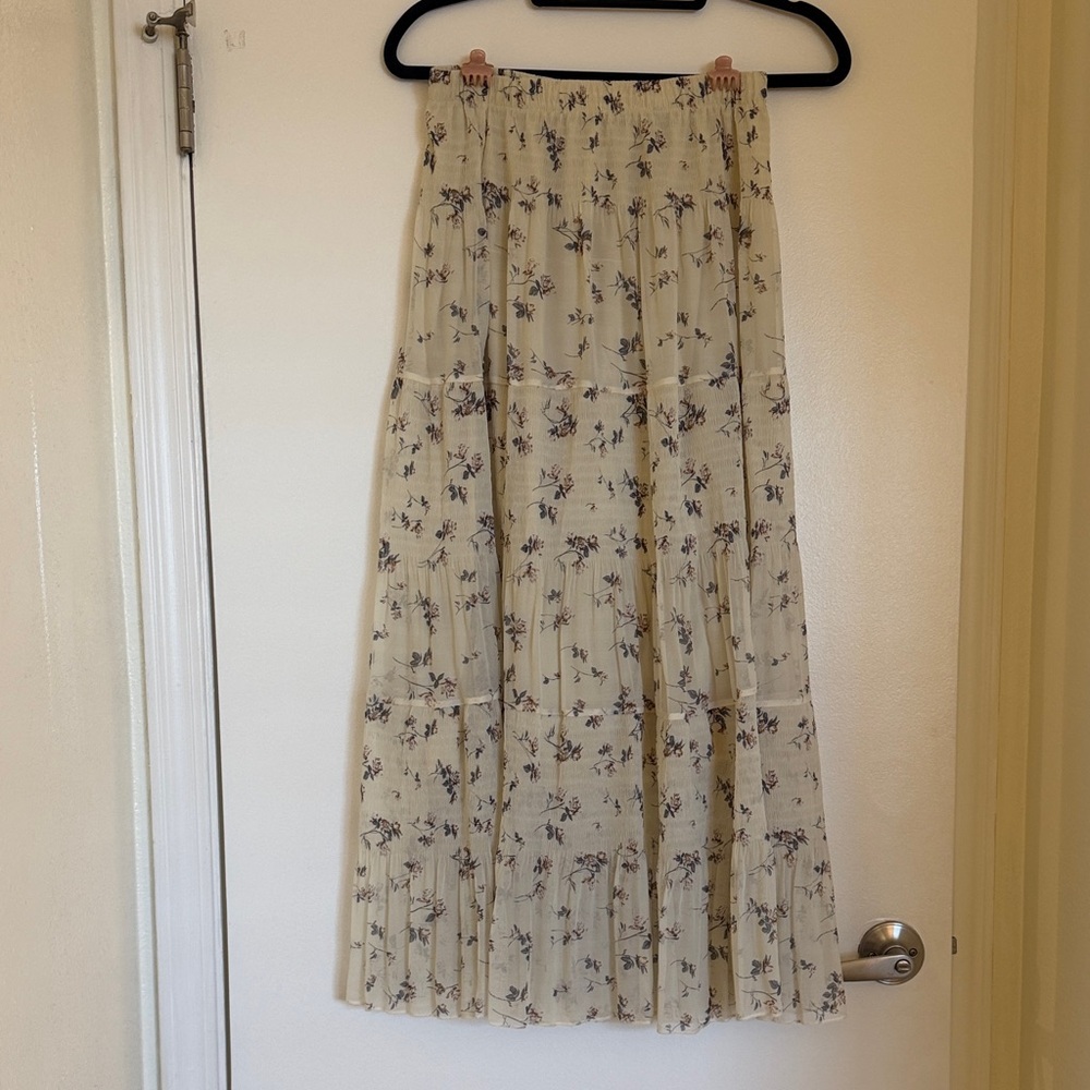 Floral Cream Skirt